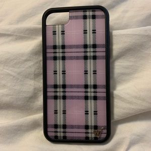 Wildflower Pink Plaid Phone Case for IPhone 6/7/8